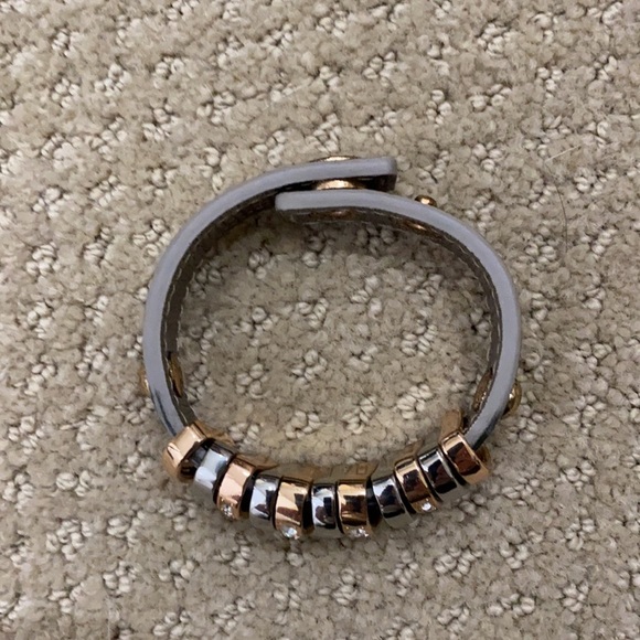 Leather metallic bracelet - Picture 4 of 6